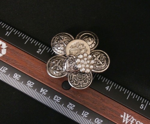 Broche náutico plateado hecho a mano, muy bonito, ¡haz una oferta! #115 - Imagen 9 de 9