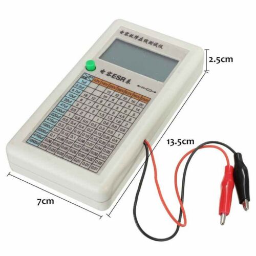 In-Circuit ESR Capacitor Tester ESR Meter Capacitor Fault Online Tester LCD tps - Picture 4 of 5