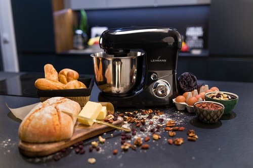 Küchenmaschine Knetmaschine Rührmaschine Rührgerät Teig Edelstahl 1300W 5L Mixer - Bild 14 von 17