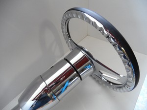 Hot Rod Steering Column Chrome 28 Inch 5 Stage Tilt Suit Floor Shift Image Is Loading Hot Rod Steering Column Chrome 28 Inch 5