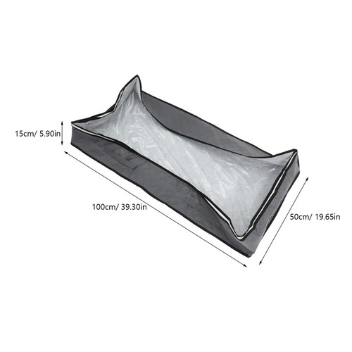 2 Pieces Storage under Bed Underbed Bags with Zipper Containers for - Picture 9 of 12