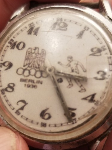 1936 German Olympic Games Football Prize WATCH SPECIAL MEMORIAL RARE - Picture 8 of 15