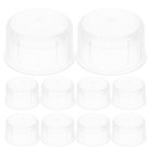  12 Pcs Shaker Bottle Replacement Lid Bubble Tea Lids Cap Beverage