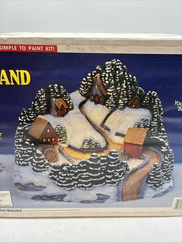 Wee Crafts Winter Wonderland pronto da dipingere 21506 si illumina NUOVO scatola sigillata - Foto 3 di 8