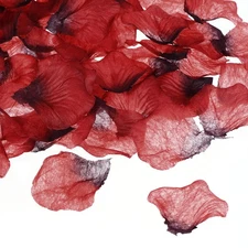 1200Pcs Artificial Rose Petals Silk Flower Decoration Burgundy Black