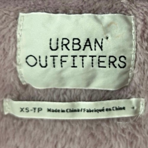 Urban Outfitters Women Cropped Plush Jacket Warm Pullover Trendy Purple Size XS - Picture 6 of 8