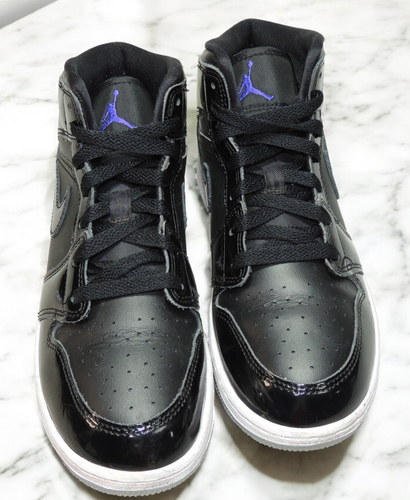 Nike Youth Size 6Y Air Jordan 1 Mid SE GS ‘Space Jam’ Black DV1337-004 Sneakers - Picture 2 of 11