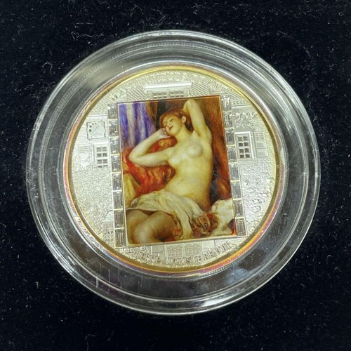 Cook Islands Renoir, The Sleeping Bather, colored silver coin, 2012 - Picture 16 of 24