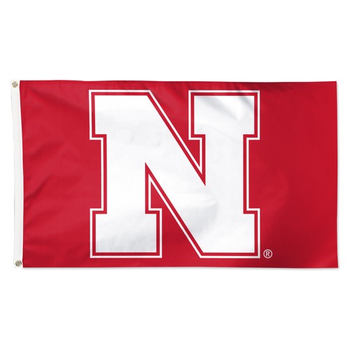 WinCraft Nebraska Huskers 3' x 5' Primary Logo Single-Sided Flag - 第 1/1 張圖片