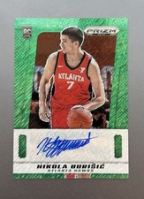Nikola Durišić 2024-25 Prizm Deca FOTL Green Shimmer Signatures /25 Hawks RC SP