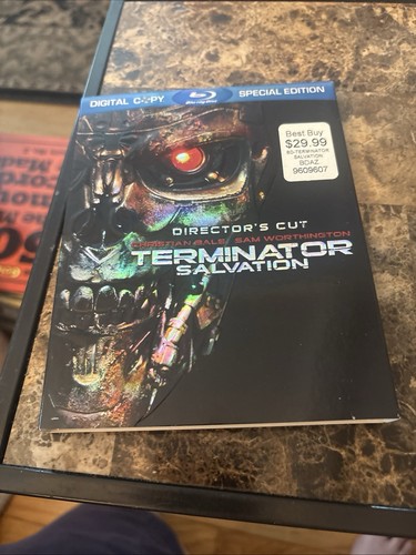 Terminator Salvation - Director's Cut (Blu-ray DVD, 2009)  3-Disc Set VG+ DV-376 - Picture 1 of 14