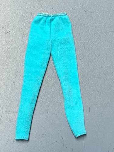 Vintage 90er Jahre Barbie Puppe Mattel? Oder Clone? Türkis Stretch Hose Rückennähte - Bild 1 von 4
