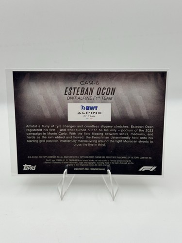 2024 Topps Chrome Logofractor Formula 1 - F1 Esteban Ocon Camber Rose Gold 1/1 - Picture 2 of 2