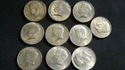 Lot of 10 - 1966, 67, 69 Kennedy Half Dollars From A Local Estate