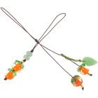 2pcs Phone Case Accessories: Cute Mobile Phone Persimmon Hanging Strap -