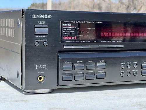 Kenwood VR-6060 -6.1 Ch AV Home Theater Surround Receiver Stereo | No Remote - Picture 2 of 11