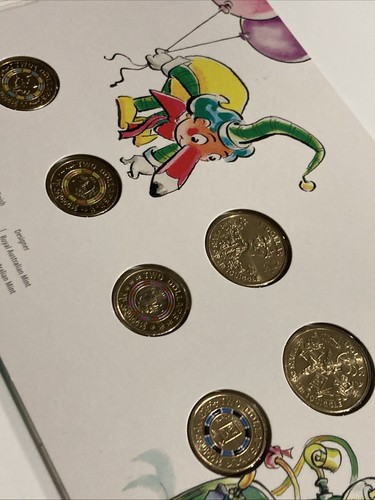 2019 Mr Squiggle & Friends Coin Collection 7 coin $2 $1 Coins set In RAM folder - Picture 2 of 4