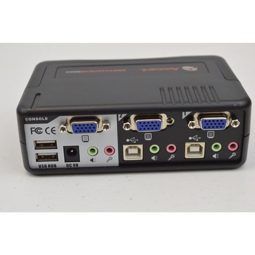 Avocent Switchview MM2 2SVPUA20 PS Power Adapter Stand Audio KVM Switch 2-Port - Afbeelding 9 van 12