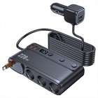 New Listing9in1 Multi Car Cigarette Lighter Socket Splitter Usb C Plug Fast Charger Adapter