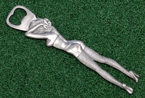 Vintage Los Angeles Metal Bottle Opener Sexy Woman in Bikini 9" Tall 42483 - Picture 2 of 6