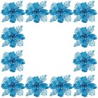  Christmas Tree Flowers Decorations Poinsettias Artificial Purple for Crafts