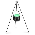 Halloween Witch Cauldron 31" Tripod Stand LED Light Halloween Decoration