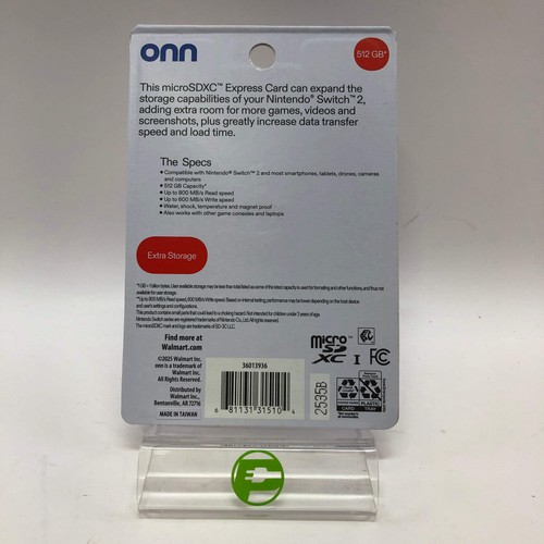 New Onn 512GB microSDXC Express Karte kompatibel mit Nintendo Switch 2 - Bild 2 von 4