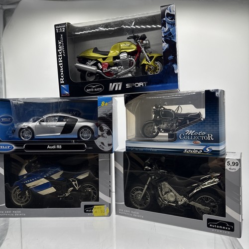 S238 5x Modellauto Konvolut OVP Welly Audi R8 Moto Guzzi V11 Road Rider 1:12 - Bild 3 von 17