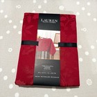 RALPH LAUREN Set 60 x 120 Red Tablecloth Nappe Mantel Christmas Holiday