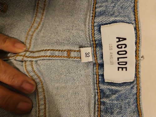 AGOLDE Tapered Baggy High Rise Button Fly Jeans Gr. 32 helle Waschung *lesen* - Bild 6 von 7