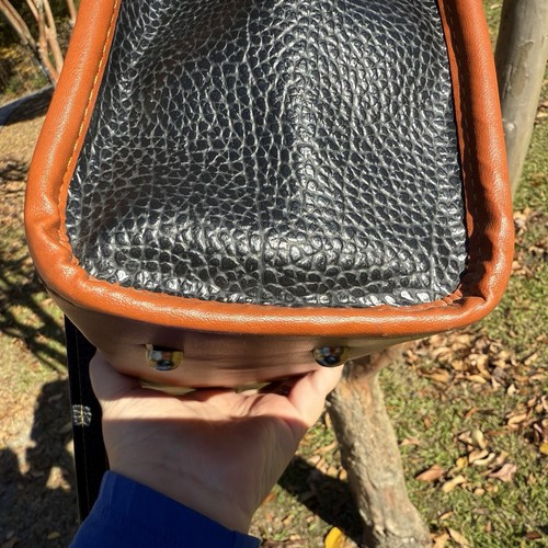 1990s Dooney & Bourke AWL E/W Shopper Tote Korea Black Tan + Free Wallet - Picture 8 of 23