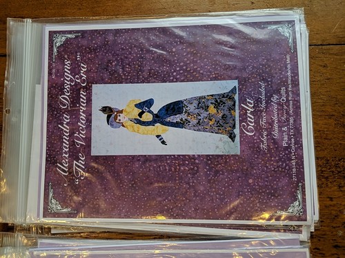 Lot 12 Applique Quilt Patterns Alexandra Designs The Victorian Era Ladies Gowns - Picture 11 of 17