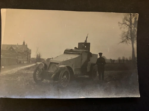 WW1 British Armoured Military Vehicle Photograph