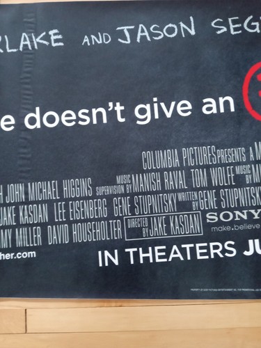Rare 30" X 144" Banner Vinyl Bad Teacher Movie Poster One Sided Self Adhesive - Imagen 10 de 13