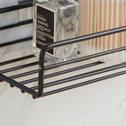  2 Pcs Iron Shelf Adhesive Shower Gel Bottle Rack Bathroom Toilet Storage