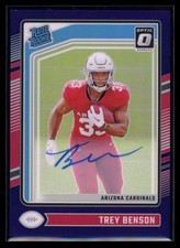 2024 Donruss Optic Blue Trey Benson Rookie Auto 26/35