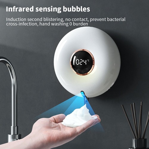 Sleek Rechargeable Soap Pump Wall Mount for Modern Bathrooms and For Kitchens - Picture 22 of 24