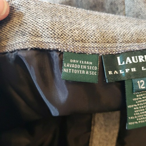 Lauren Ralph Lauren Womens Pencil Skirt Full Length Tweed 100% Wool Sz 12 - Bild 9 von 11
