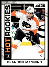 2012-13 Score Rookie ! Brandon Manning Rookie Philadelphia Flyers #519