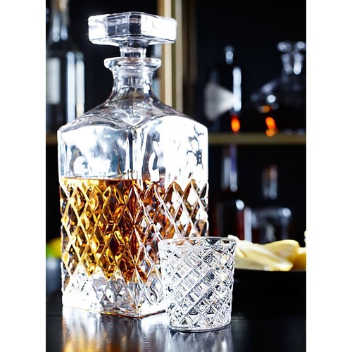 Diamond Cut Shot Glass Set of 6 3oz Durable Crystal Clear Party Glasses New - Foto 17 di 26