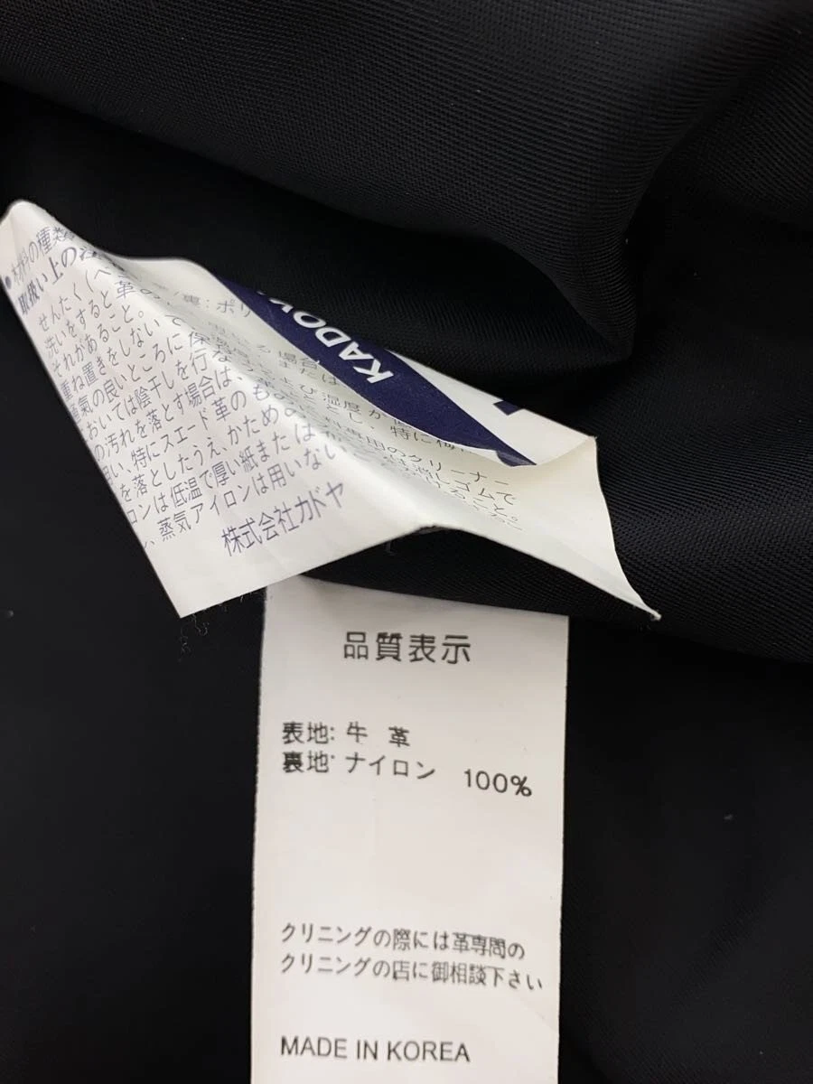 KADOYA Single Rider Leather Jacket Men's M Black Cowhide Used Good (Ages 14+) - product detail image 5