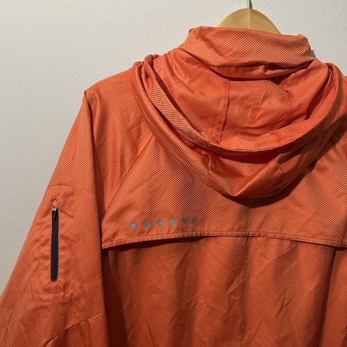 Vintage Nike Fit Storm Jacket Windbreaker Orange Mens Medium Full Zip Hooded - Picture 4 of 15