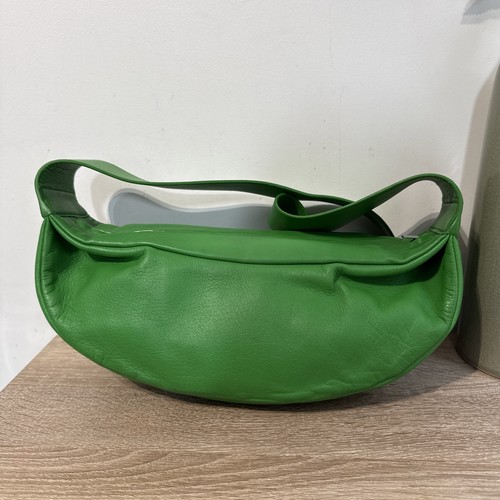 COS Authentic Original Sling Crossbody Bag Leather Botanic Green Immaculate - Picture 20 of 24