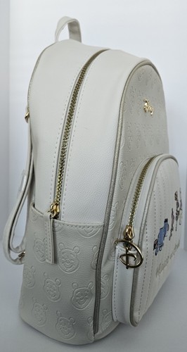 Disney Winnie The Pooh Backpack. Taupe w/Gold Hardware. Pooh & Crew. New w/Tags. - Picture 4 of 16