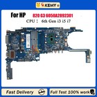 i5 i7 For HP EliteBook 820 G3 6050A2892301 Laptop Motherboard 831763-001 833305