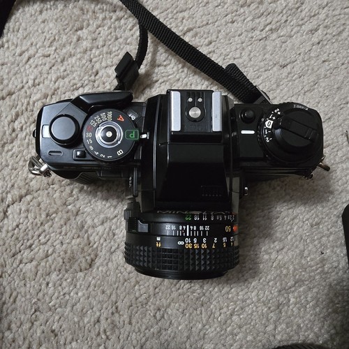 Minolta X-700 35mm Film SLR Camera w/50mm lens 280 Flash & Tokina 70mm - 210mm - Picture 6 of 14