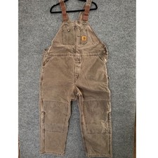 VTG Carhartt Mens 48x30 Bib Overalls Duck Double Knee Workwear Y2K Grunge USA