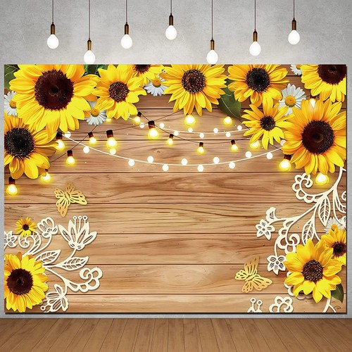 2 x (sfondo girasole, foulard fotografico, 210 x 150 cm, giallo, parete, giardino, 1489 - Foto 8 di 8