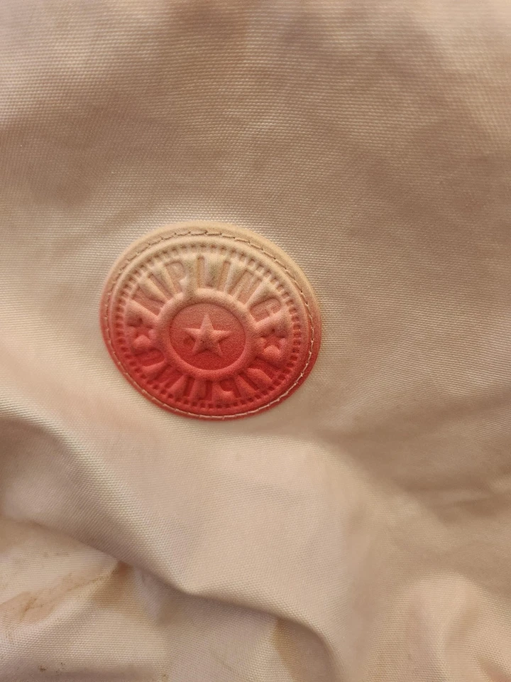 Mochila Kipling Rosa Coral Nylon Multi Bolsillo Cremallera Escuela Bolsa de Viaje Mochila de Día Foto 2 de 4