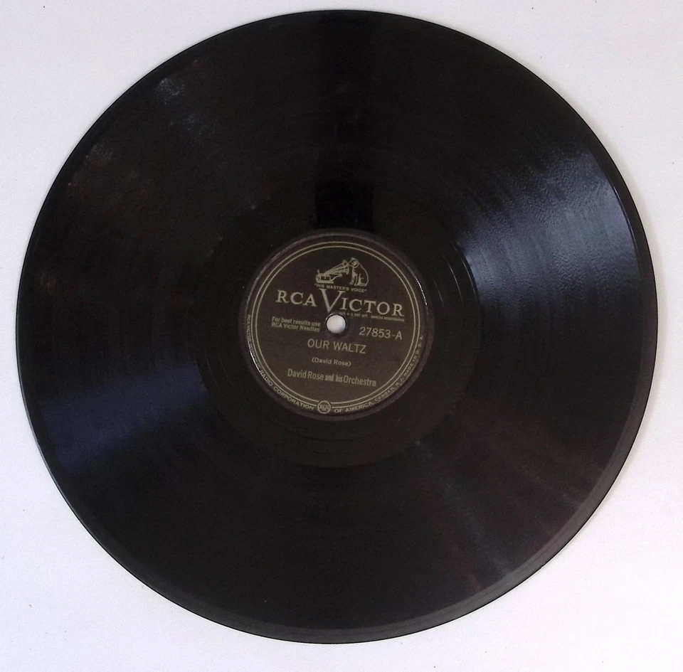 DAVID ROSE AND HIS ORCHESTRA OUR WALTZ / HOLIDAY FOR STRINGS 78 RPM 1187 Foto 3 de 3
